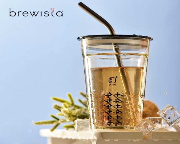 Brewista B+系列雙層玻璃吸管杯